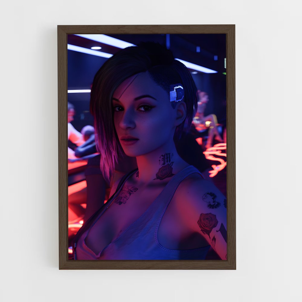 Poster Tattooed Spirit – affiche Cyberpunk (vue 5)
